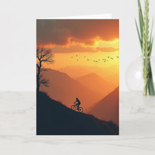 Cyclists Birthday Ascent Card