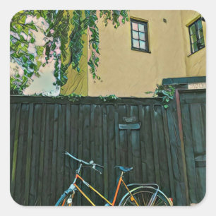 Cyclists gifts ideas square sticker