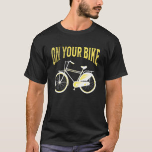 Cyclist's 'on Your Bike' Retro Greener Healthier L T-Shirt