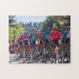 Cyclists Race in a World Tour Jigsaw Puzzle