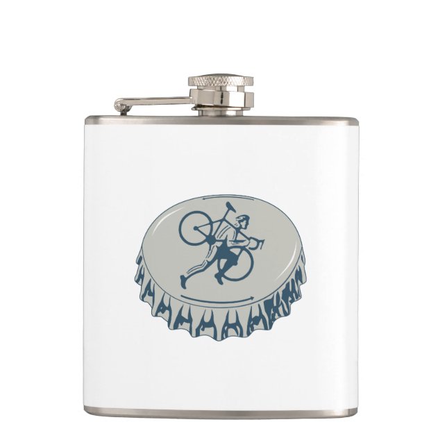 Cyclocross Beer Hip Flask (Front)
