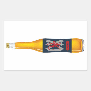 Cyclocross Beer Rectangular Sticker