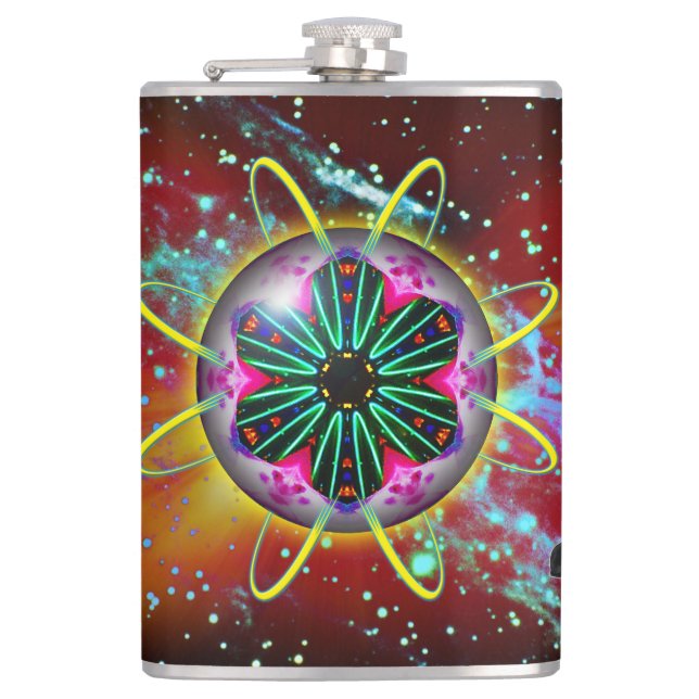 Cyclon Orbz  Hip Flask (Front)