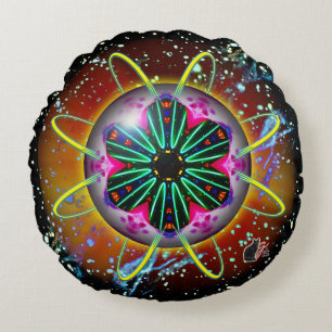 Cyclon Orbz Round Pillow