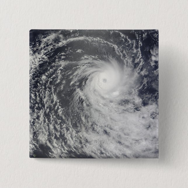 Cyclone Anja over the Southern Indian Ocean 15 Cm Square Badge (Front)