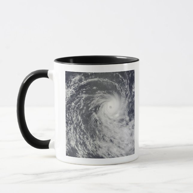 Cyclone Anja over the Southern Indian Ocean Mug (Left)