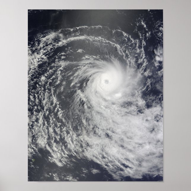 Cyclone Anja over the Southern Indian Ocean Poster (Front)