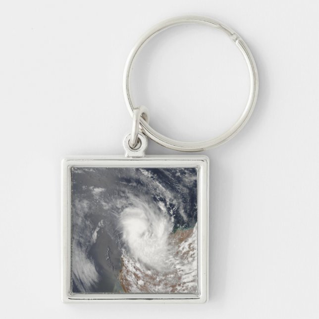 Cyclone Dominic off the shore of Western Austra Key Ring (Front)