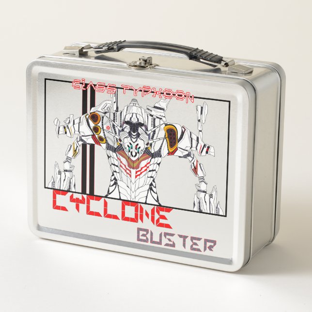 Cyclone Mecha Robot Metal Lunch Box (Front)