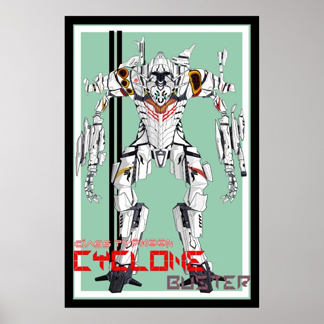 Cyclone Mecha Robot Poster (Front)