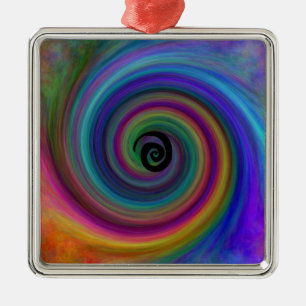 Cyclone Metal Ornament