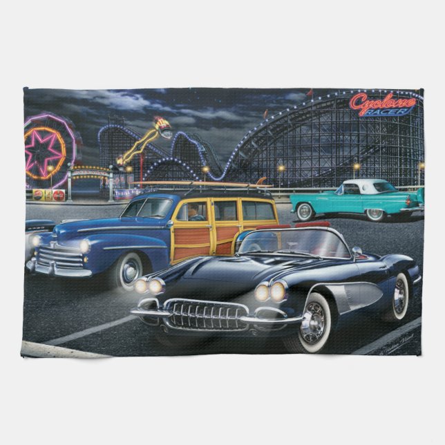 Cyclone Racer 2 Tea Towel (Horizontal)