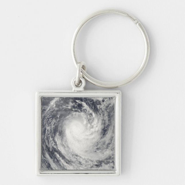 Cyclone Rene over the South Pacific Ocean Key Ring (Front)