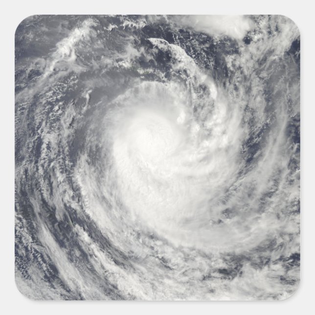 Cyclone Rene over the South Pacific Ocean Square Sticker (Front)