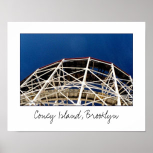 Cyclone Rollercoaster Poster