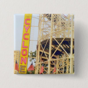 Cyclone Rollercoaster Square Button
