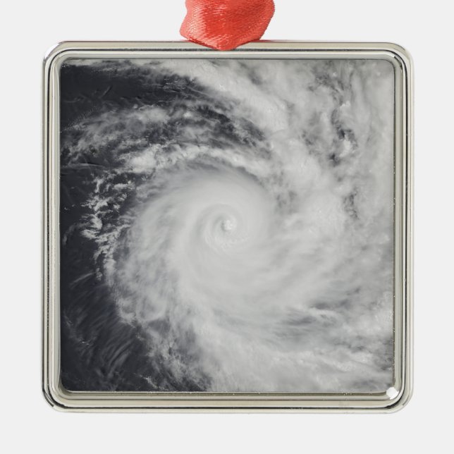 Cyclone Zoe in the South Pacific Ocean Metal Ornament (Front)