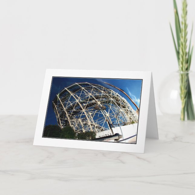 'Cyclonic Reflection' Blank Greeting Card (Front)