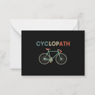 Cyclopath Funny Bicycle Cyclist Humour Card