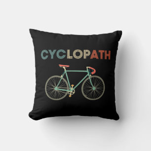 Cyclopath Funny Bicycle Cyclist Humour Cushion