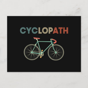 Cyclopath Funny Bicycle Cyclist Humour Holiday Postcard