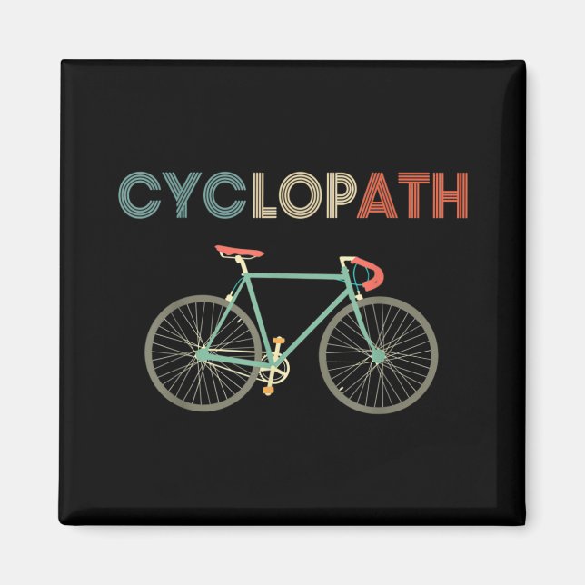 Cyclopath Funny Bicycle Cyclist Humour Magnet (Front)