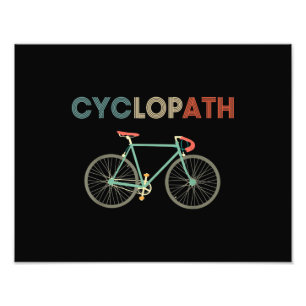 Cyclopath Funny Bicycle Cyclist Humour Photo Print