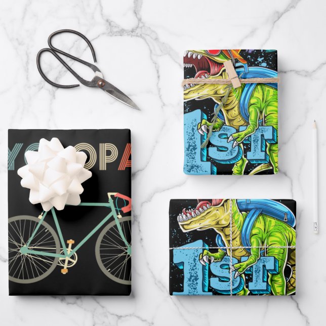Cyclopath Funny Bicycle Cyclist Humour Wrapping Paper Sheet (Front)