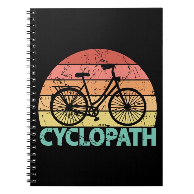 Cyclopath Funny Cycling Notebook (Front)