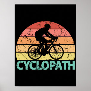 Cyclopath Funny Cycling Poster