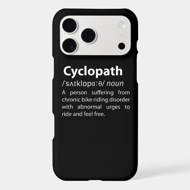 Cyclopath Funny Dictionary Definition (Back)