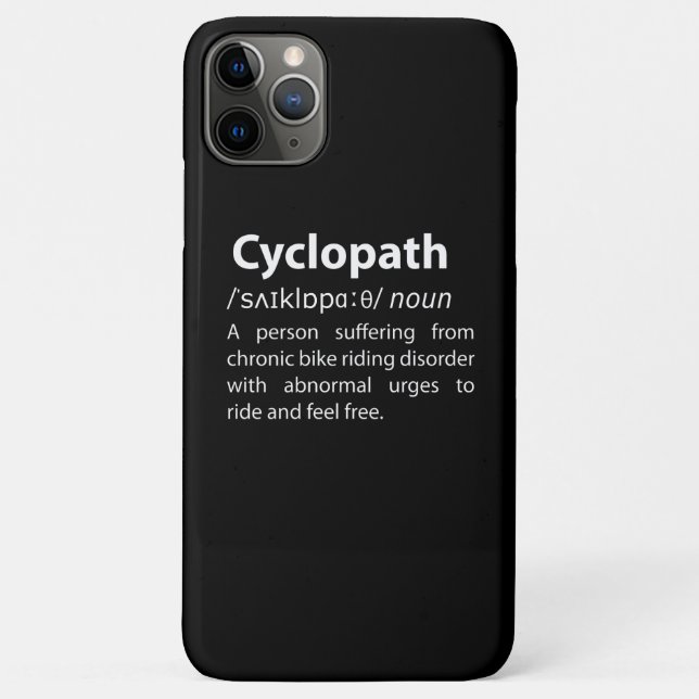 Cyclopath Funny Dictionary Definition Case-Mate iPhone Case (Back)