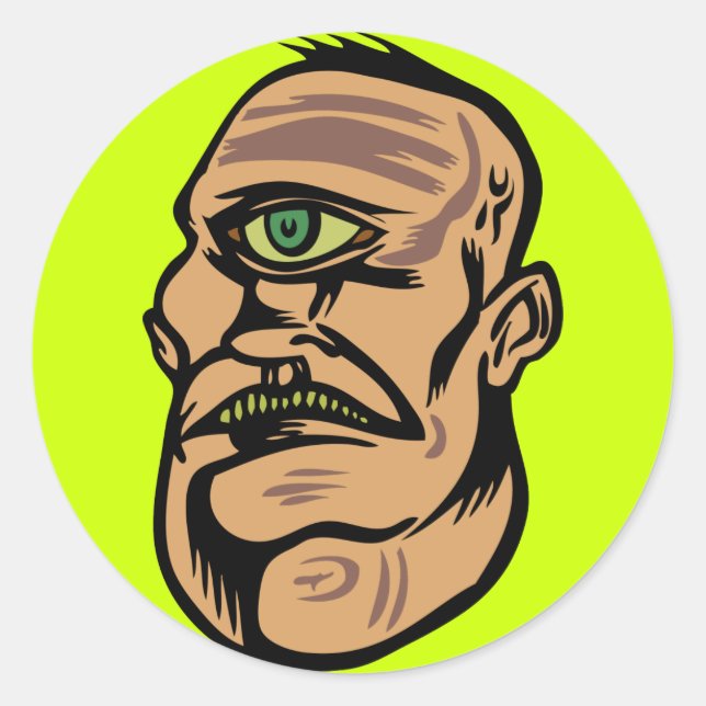 cyclops classic round sticker (Front)