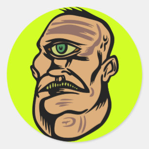 cyclops classic round sticker