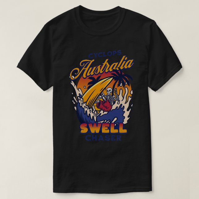 Cyclops Esperance Western Australia Big Wave Surfi T-Shirt (Design Front)