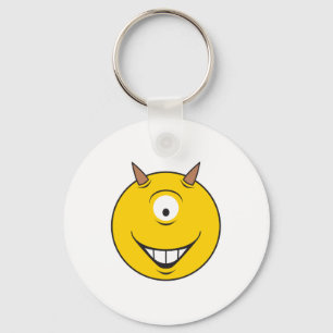 Cyclops Monster Face Key Ring