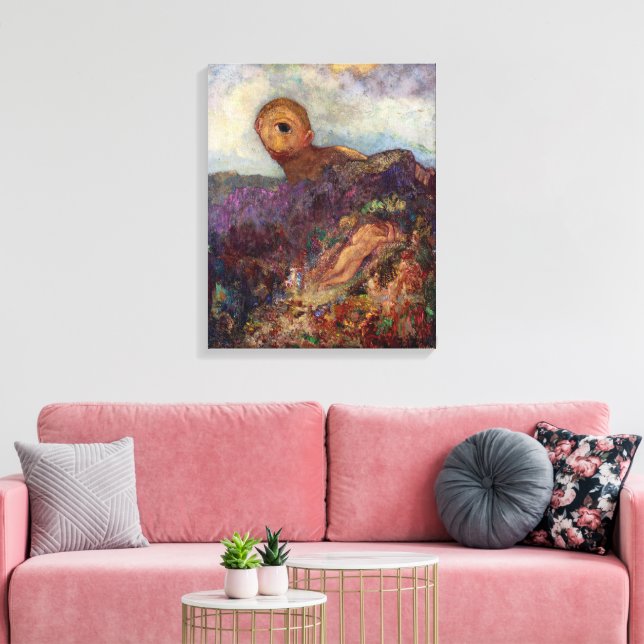 Cyclops | Odilon Redon | Canvas Print (Insitu (LivingRoom))