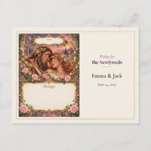Cyclops Wedding Guest Book Wishes Postcard