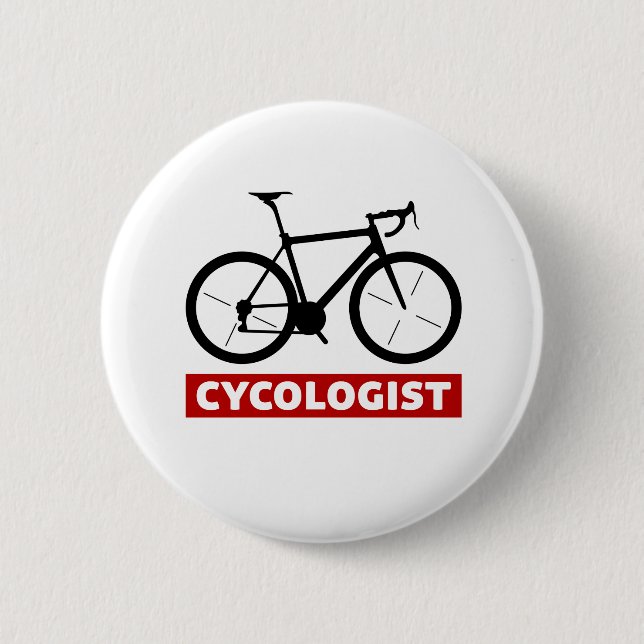 cycologist 6 cm round badge (Front)