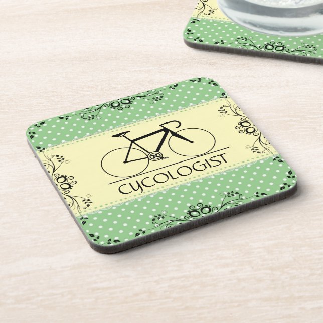 Cycologist Beverage Coaster (Left Side)