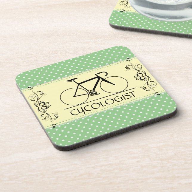 Cycologist Beverage Coaster (Left Side)