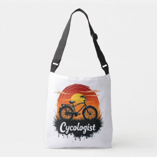 Cycologist Bike Adventure: Sunset Graphic Tee Crossbody Bag