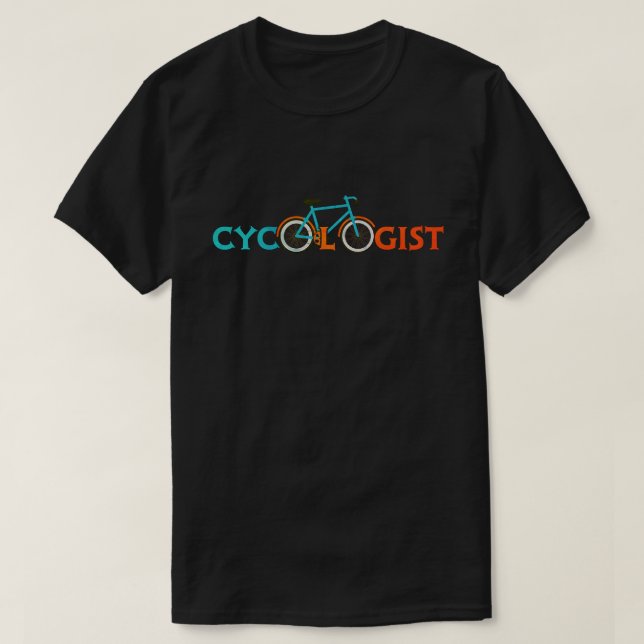 Cycologist bike Cycling T-Shirt (Design Front)