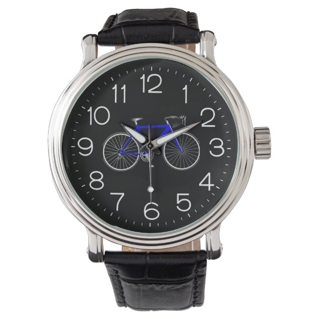 Cycologist Blue Bicycle Watch (Front)
