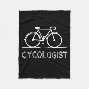 Cycologist Cycle Lover Gift Cycling Mountain Gift Fleece Blanket