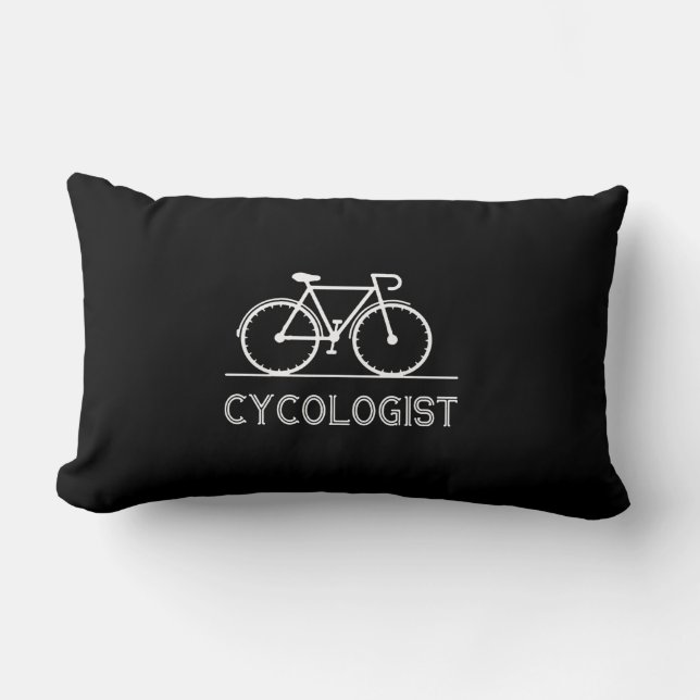 Cycologist Cycle Lover Gift Cycling Mountain Gift Lumbar Cushion (Front)