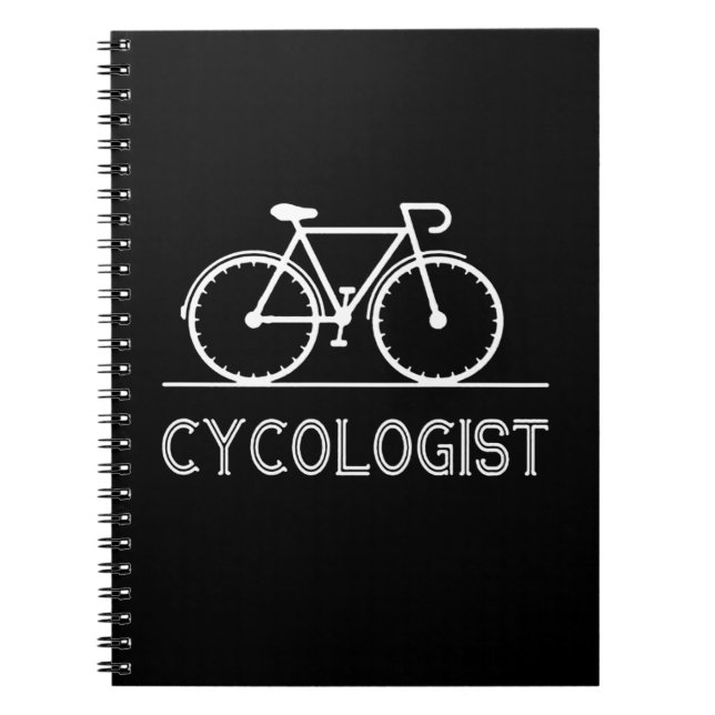 Cycologist Cycle Lover Gift Cycling Mountain Gift Notebook (Front)