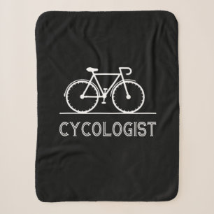Cycologist Cycle Lover Gift Cycling Mountain Gift Sherpa Blanket