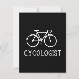 Cycologist Cycle Lover Gift Cycling Mountain Gift Thank You Card
