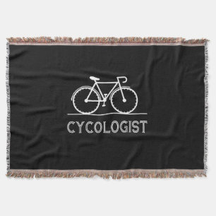 Cycologist Cycle Lover Gift Cycling Mountain Gift Throw Blanket